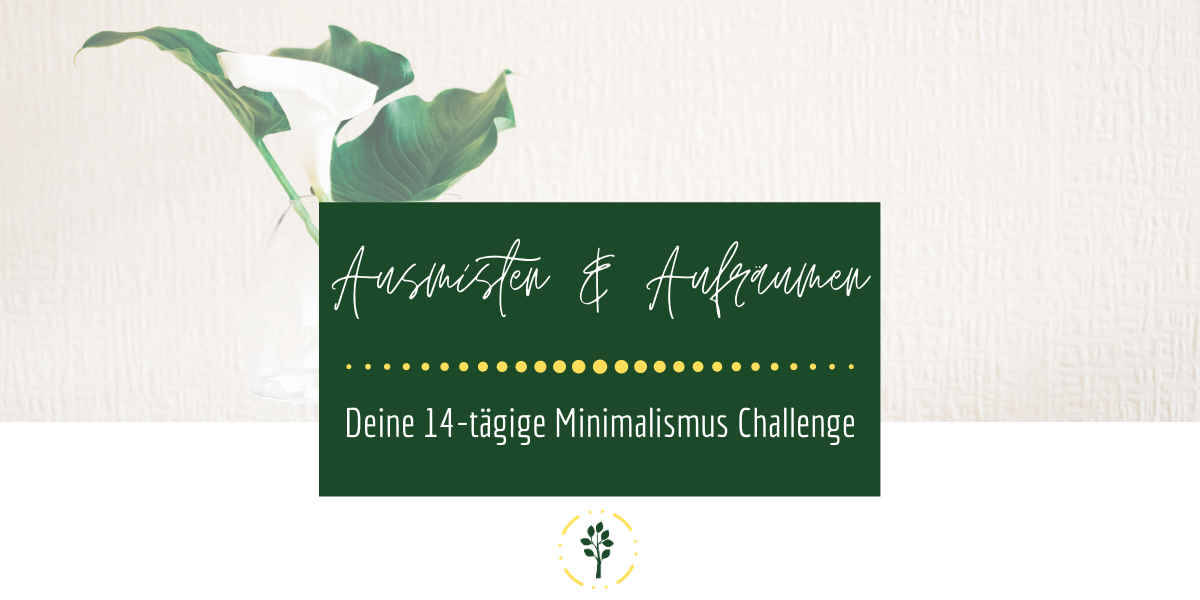 Ausmisten und Aufräumen Minimalismus Challenge elisastangl.com Ausmisten und Aufräumen